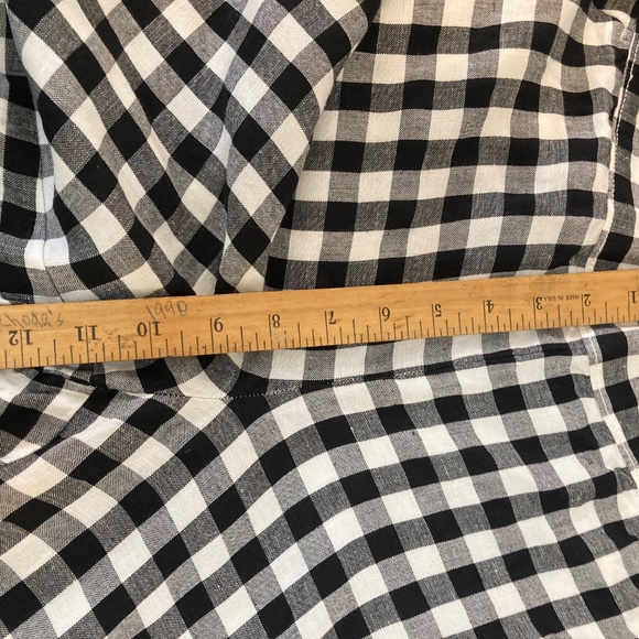 LOFT Anne Taylor gingham wide leg pants - Picture 9 of 12